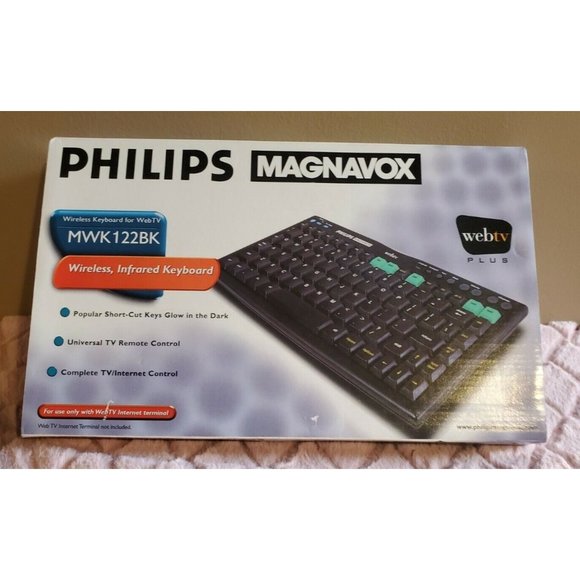 Philips Magnavox Wireless Infrared Keyboard for WebTV, MWK122BK - Picture 2 of 8